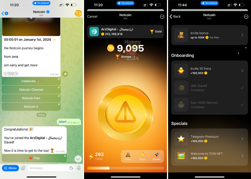 نات کوین (Notcoin) چیست؟ آموزش کامل کسب درآمد و استخراج 2 نات کوین