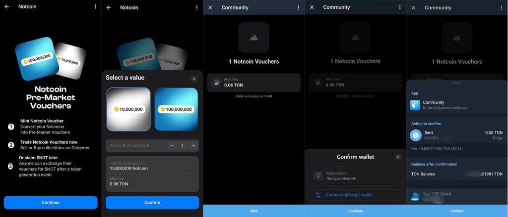 پیش فروش نات کوین و تبدیل امتیاز؛ آموزش خرید و فروش نات کوین NFT ووچر Notcoin 3 نات کوین
