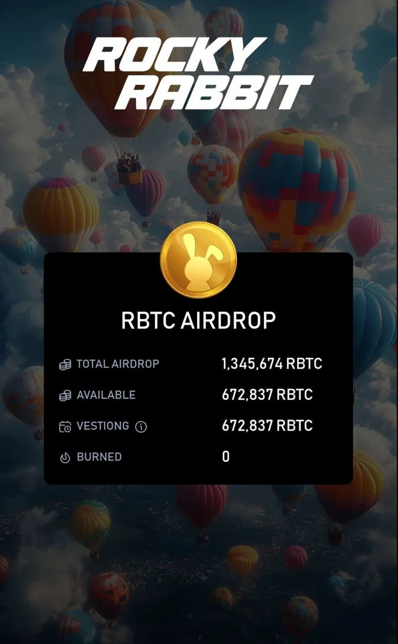 توکن های راکی ربیت به کاربران داده شد! 1 راکی ربیت