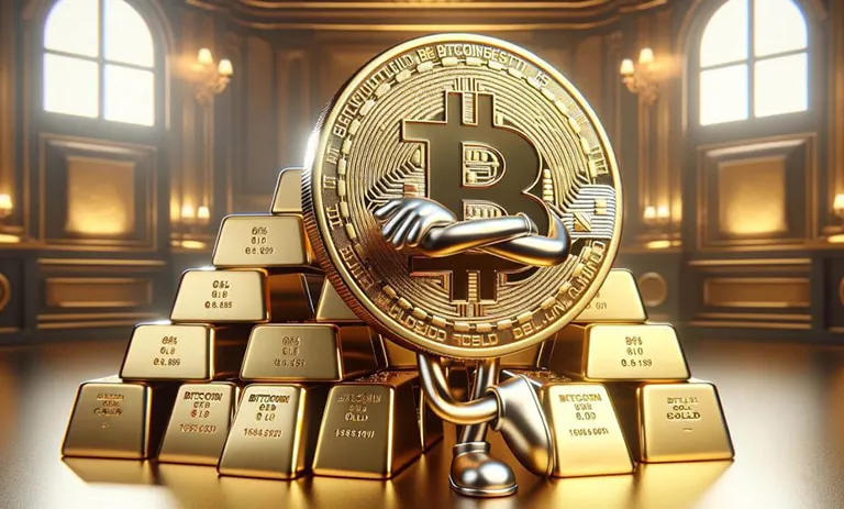 کمتر شدن همبستگی بین طلا و بیت کوین